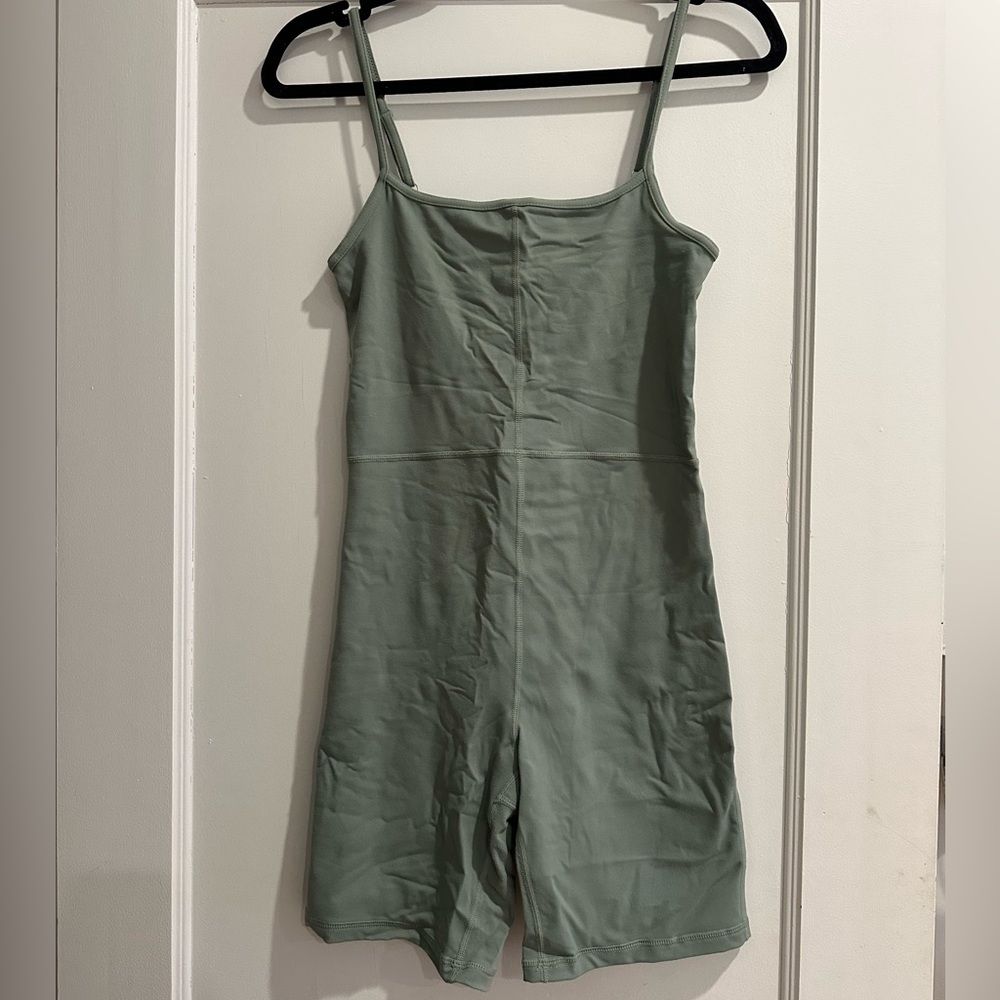 Light green athletic bodysuit